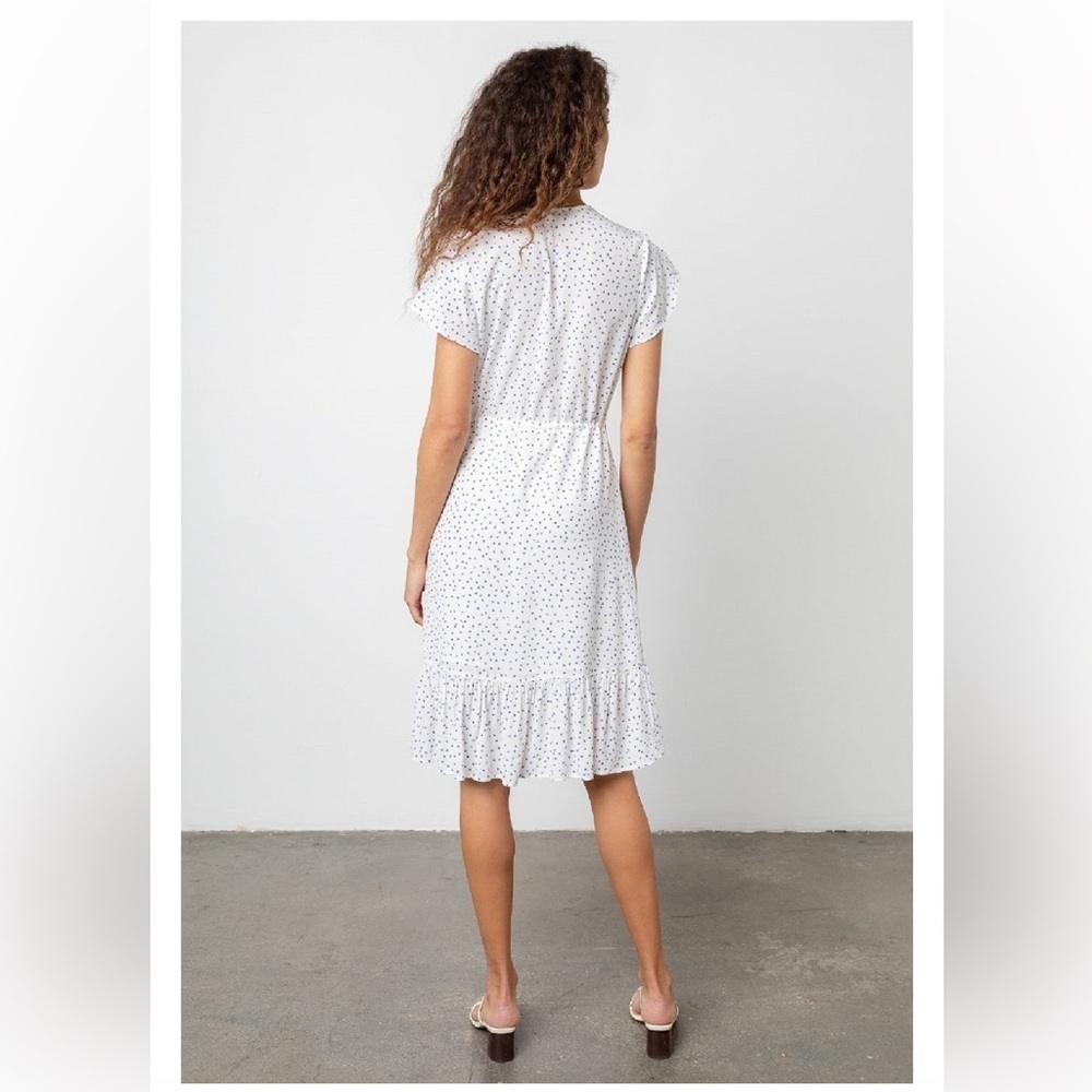 Rails 'Kiki' Dress in WHITE WISTERIA L Floral Feminine Delicate Vacation Coastal - Picture 3 of 16